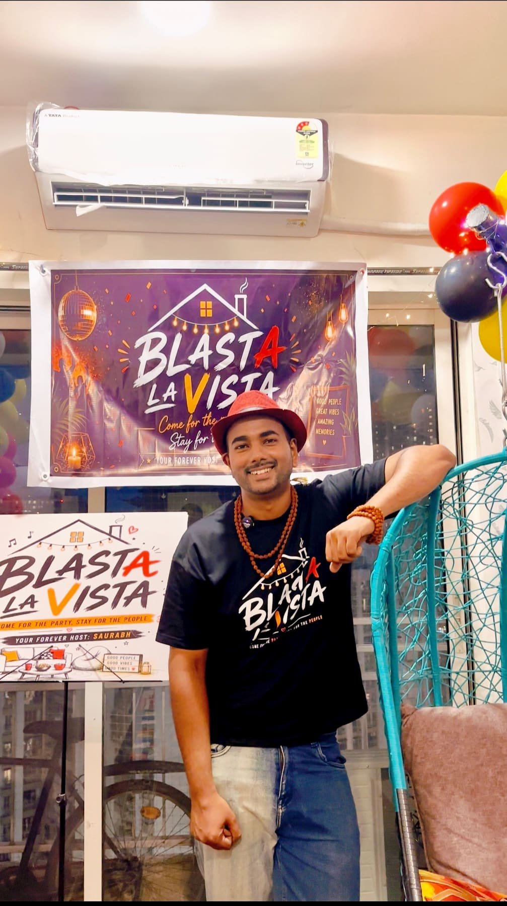 Blasta La Vista house party moment